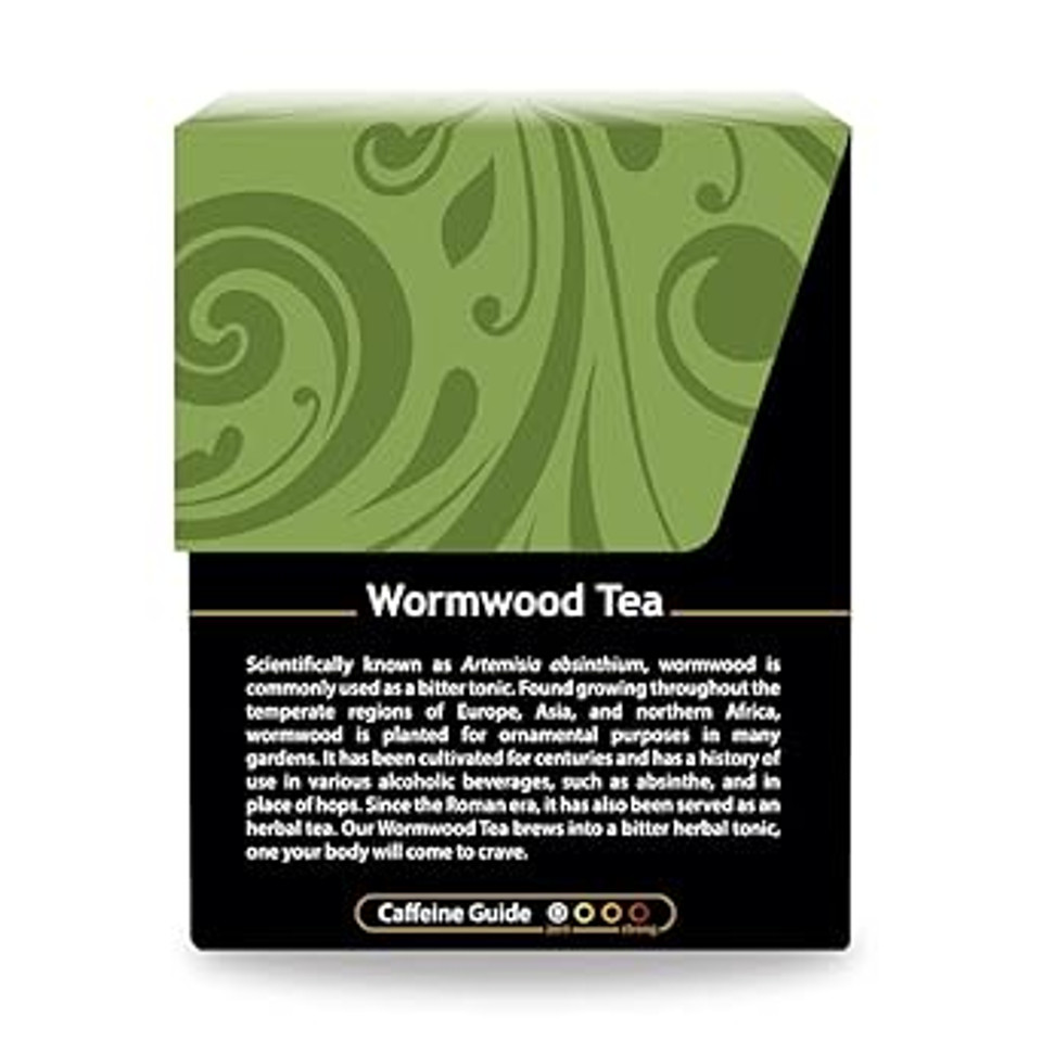 Buddha Teas Organic Wormwood Tea - Ou Kosher, Usda Organic, Ccof Organic, 18 Bleach-Free Tea Bag