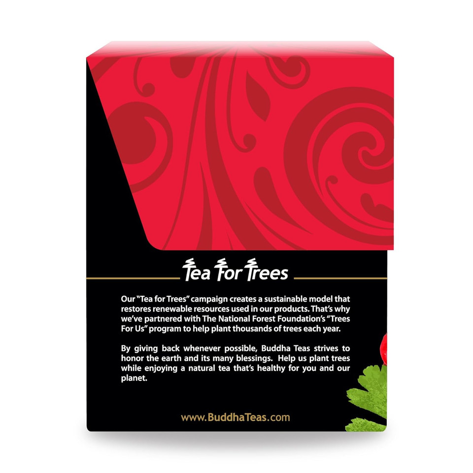 Buddha Teas Organic Hawthorn Berry Tea - Ou Kosher, Usda Organic, Ccof Organic, 18 Bleach-Free Tea Bags