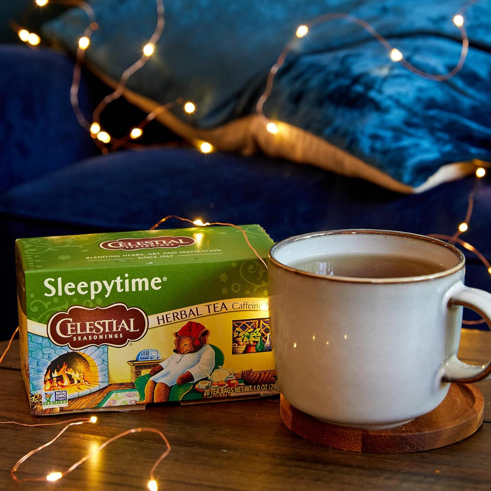 Celestial Seasonings Herbal Tea Variety Pack, Bengal Spice, Sleepytime, Honey Vanilla Chamomile, Country Peach Passion, Peppermint & Chamomile, Caffeine Free, 20 Tea Bags (Pack Of 6)