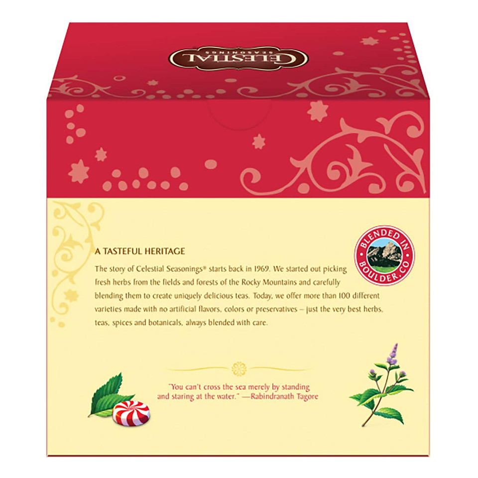 Celestial Seasonings Herbal Tea, Peppermint, 40 Count (Pack Of 6)