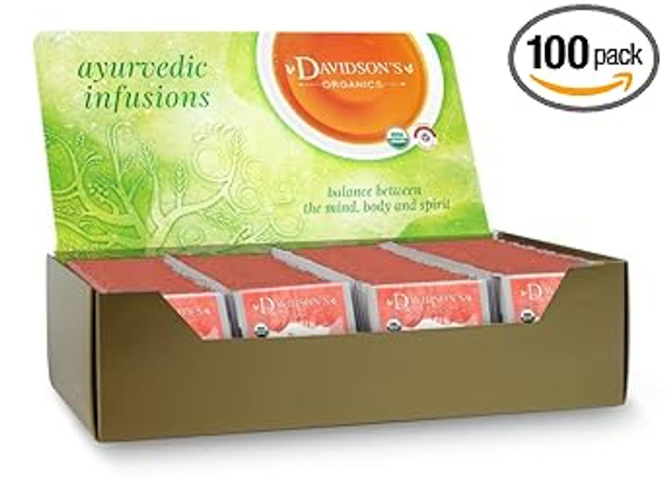 Davidson'S Organics, Ayurvedic Infusions, Digest, 100-Count Individually Wrapped Tea Bags