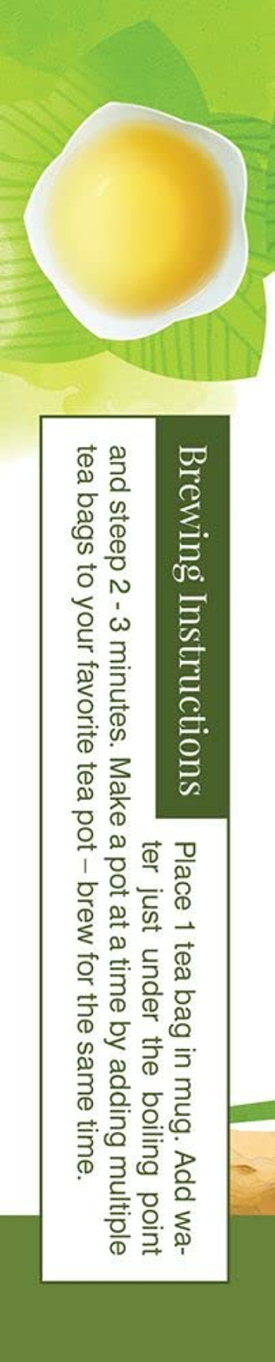 Davidson'S Organics, Lemon Ginseng Green, 8-Count Tea Bags, Pack Of 12