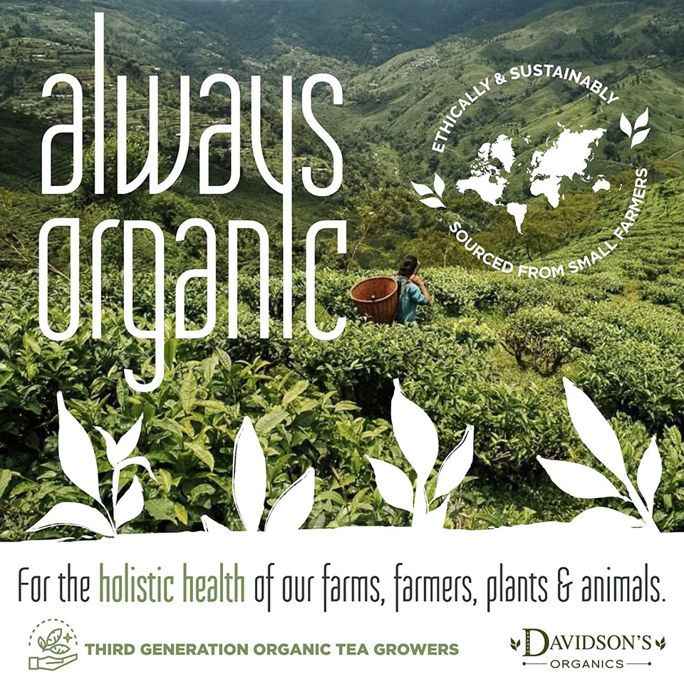 Davidson'S Organics, Moringa Hibiscus Watermelon, Loose Leaf Tea, 16-Ounce Bag