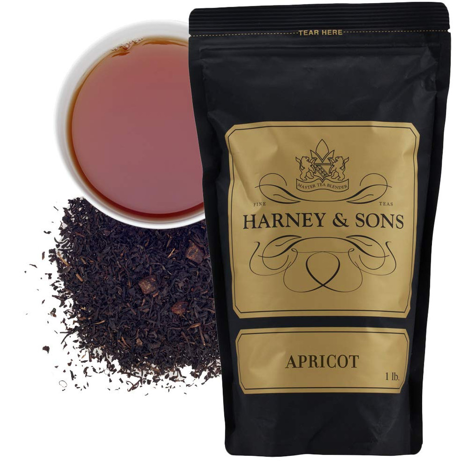 Harney & Sons Apricot Tea | 16 Oz Loose Leaf Black Tea With Apricot Flavors
