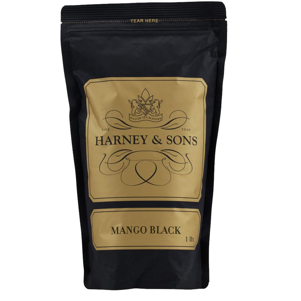 Harney & Sons Black Tea Oz Loose Leaf Black Tea, Mango, 16 Ounce