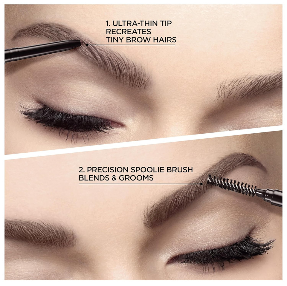 Lã¢ÂOrã£Â©Al Paris Makeup Brow Stylist Definer Waterproof Eyebrow Pencil, Ultra-Fine Mechanical Pencil, Draws Tiny Brow Hairs And Fills In Sparse Areas And Gaps, Dark Blonde, 0.003 Oz (Pack Of 2)Dark Blonde0.003 Ounce (Pack Of 2)