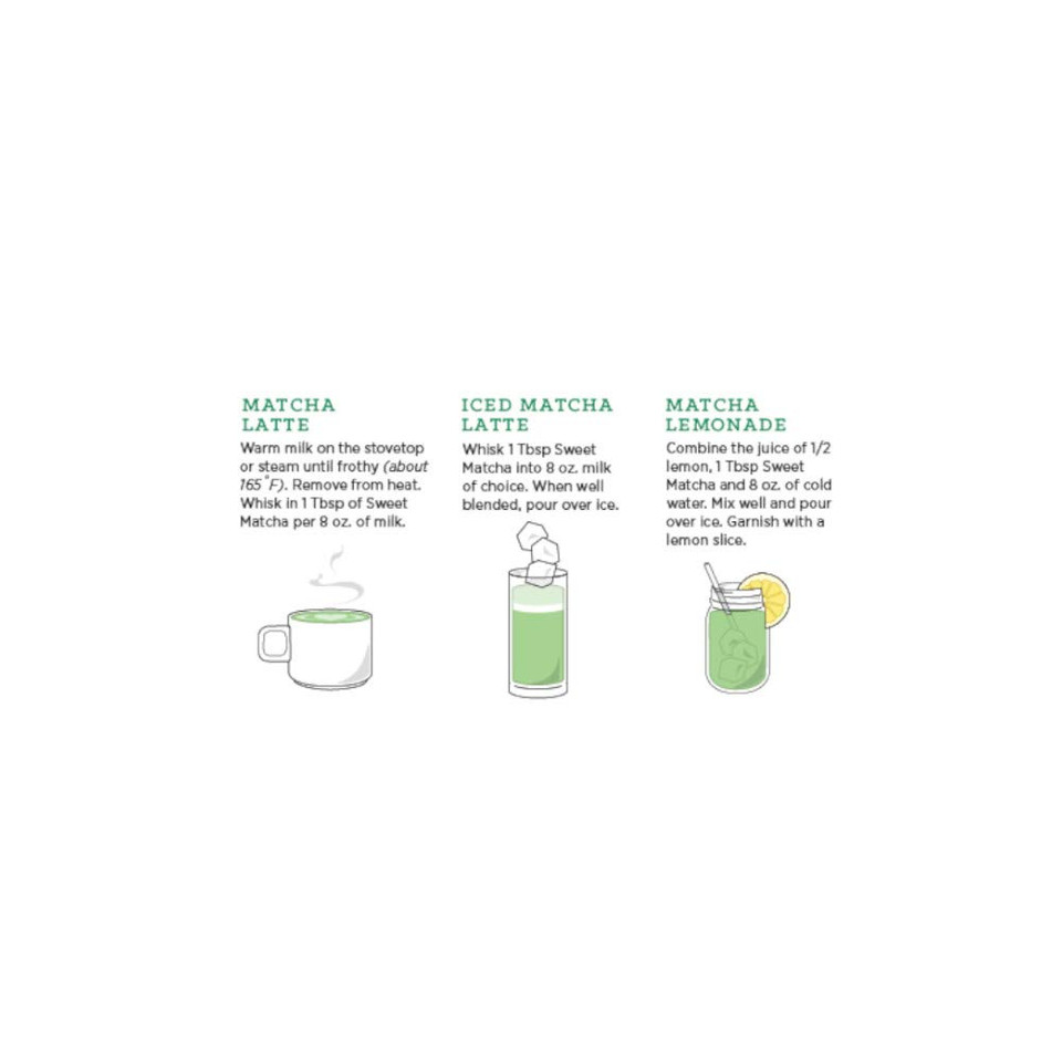 Rishi Tea Sweet Matcha - Japanese Green Herbal Tea Powder, Matcha Green Tea Powder, Matcha Latte Powder, Naturally Sweet, Certified Kosher, Makes 10 Lattes - 4.4 Ounces