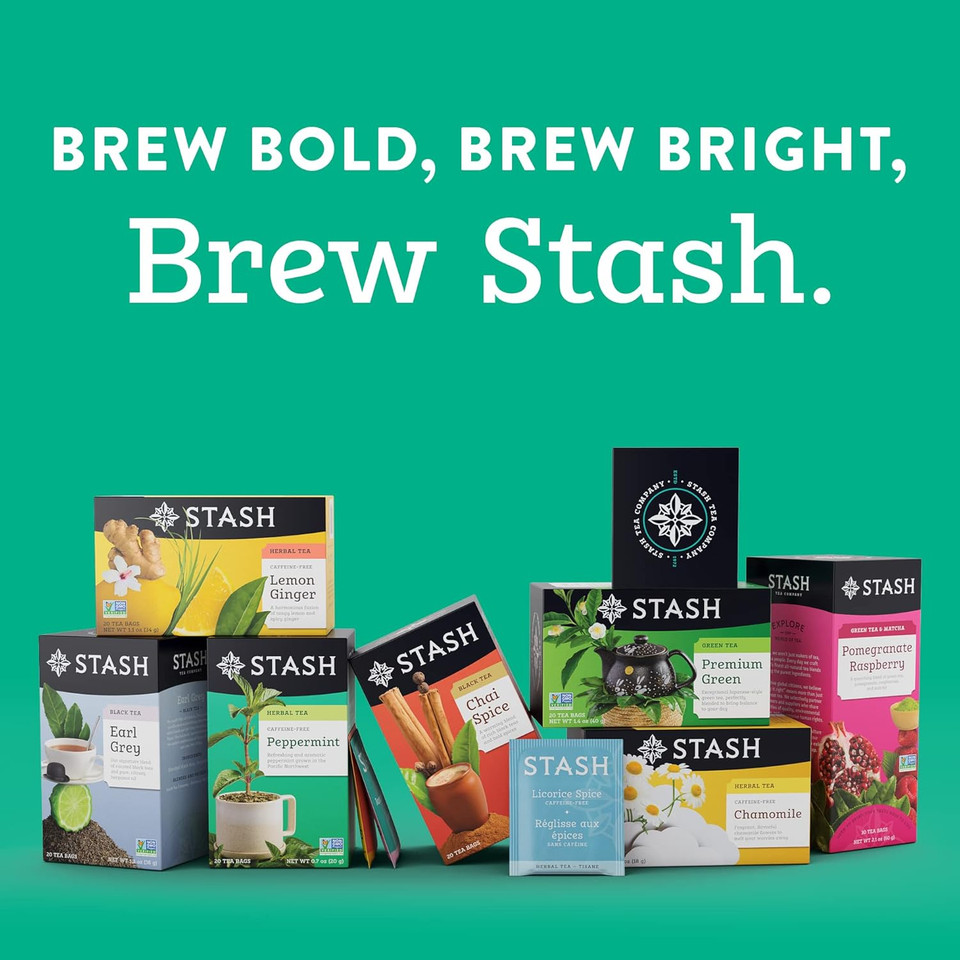 Stash Tea Mango Passionfruit Herbal Tea, Box Of 100 Tea Bags