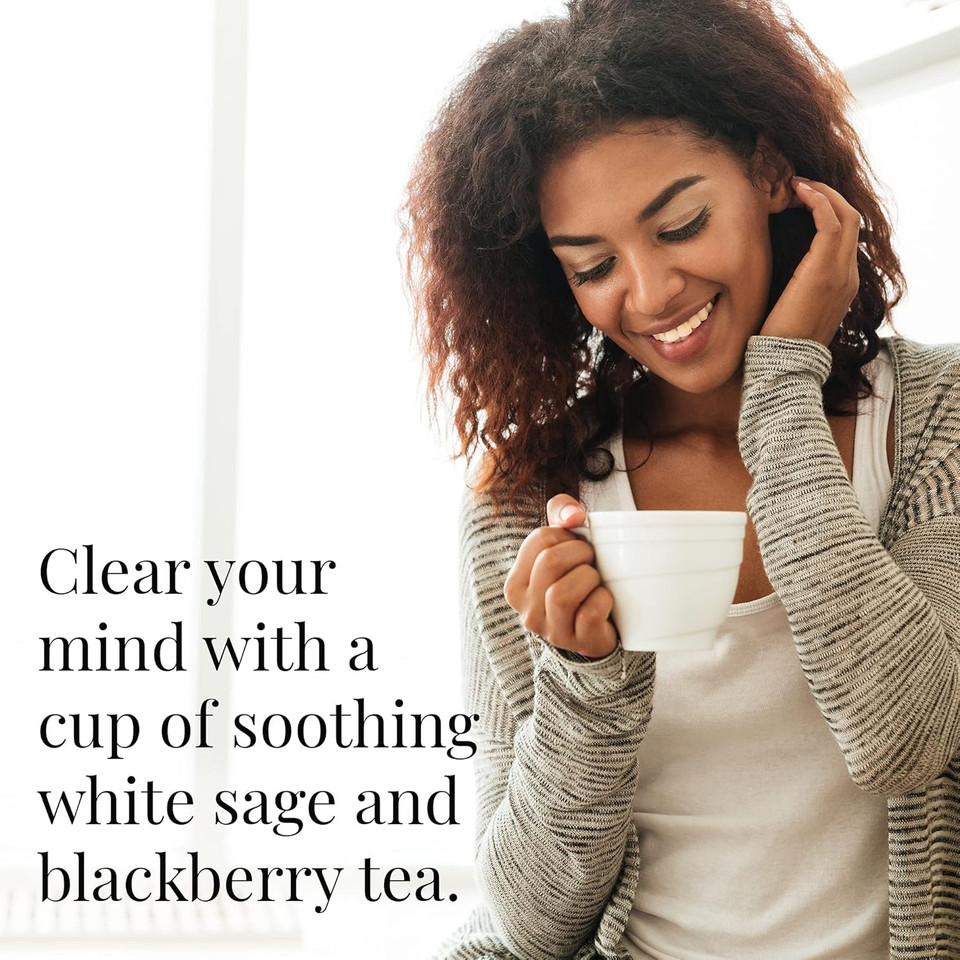 The Republic Of Tea Gourmet Blackberry Sage Black Tea, Refill Bag | 250 Tea Bags, Gourmet Black Tea
