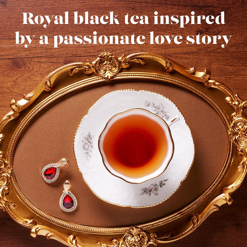 The Republic Of Tea - Young King And Queen Royal Celebration Black Tea, 36 Tea Bags, Caffeinated Black Tea Inspired By Queen Charlotte: A Bridgerton Story