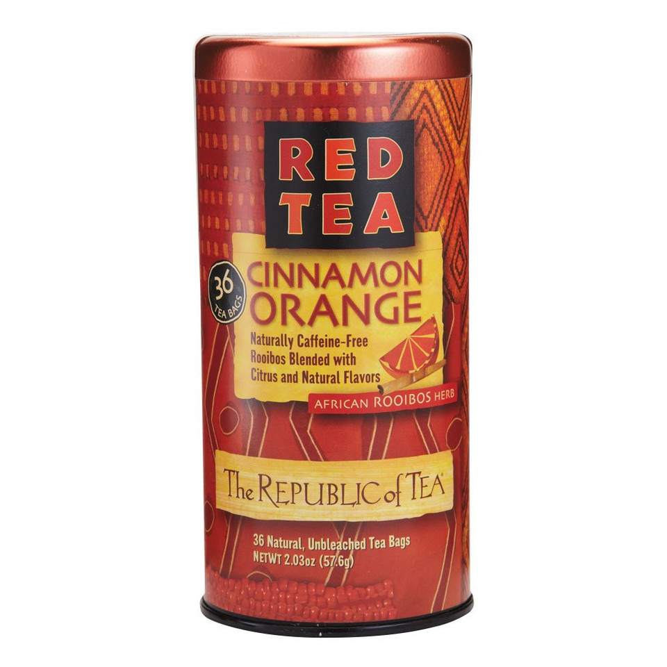 The Republic Of Tea Cinnamon Orange Red Tea, 36 Tea Bags