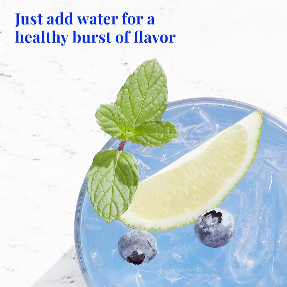 The Republic Of Tea Hydration Blue Berry Lime Single Sips, 14 Count
