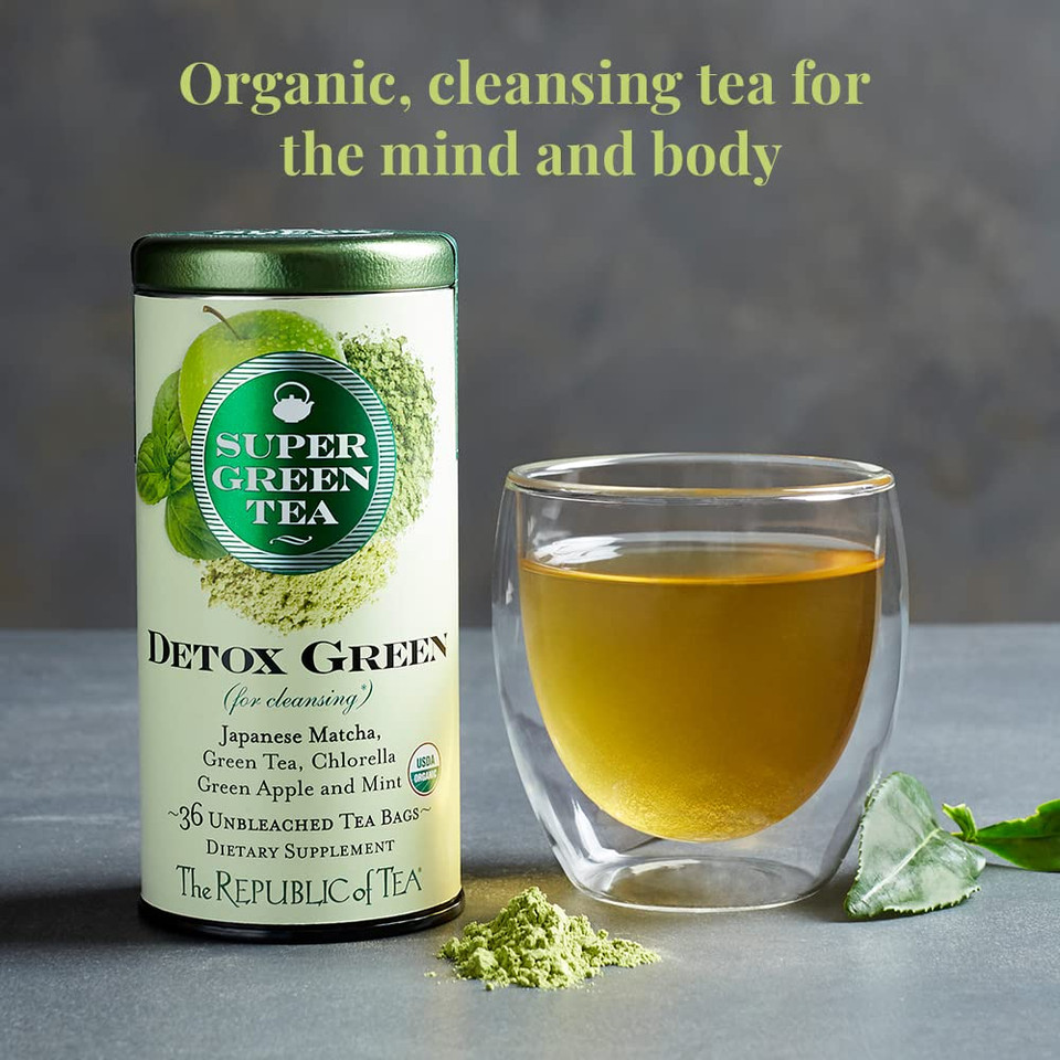 Republic Of Tea, Tea Detox Green Organic, 36 Count