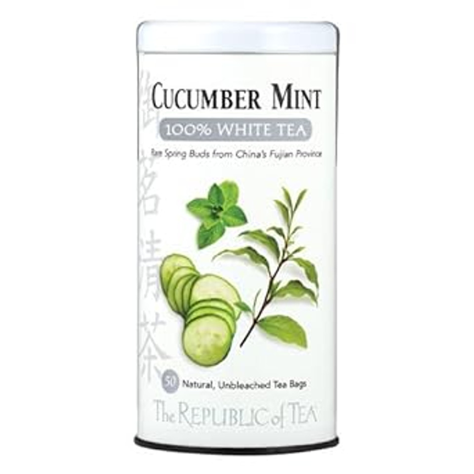 The Republic Of Tea Cucumber Mint White, 50 Ct