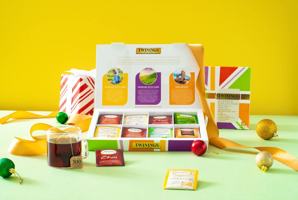 Twinings Tea Classics Collection Gift Box Sampler, 48 Tea Bags (Pack Of 1), Enjoy Hot Or Iced | Includes Black, Herbal, Green, & Chai Teas