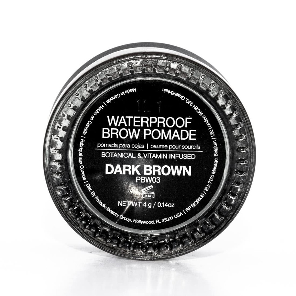 Palladio Brow Pomade Waterproof, 24 Hour Wear, Smudge Proof And Sweat Resistant Formula, Super Creamy Formula Glides On And Helps To Fill In Brows For A Dramatic, Defined, Flawless Look (Dark Brown)Dark Brown