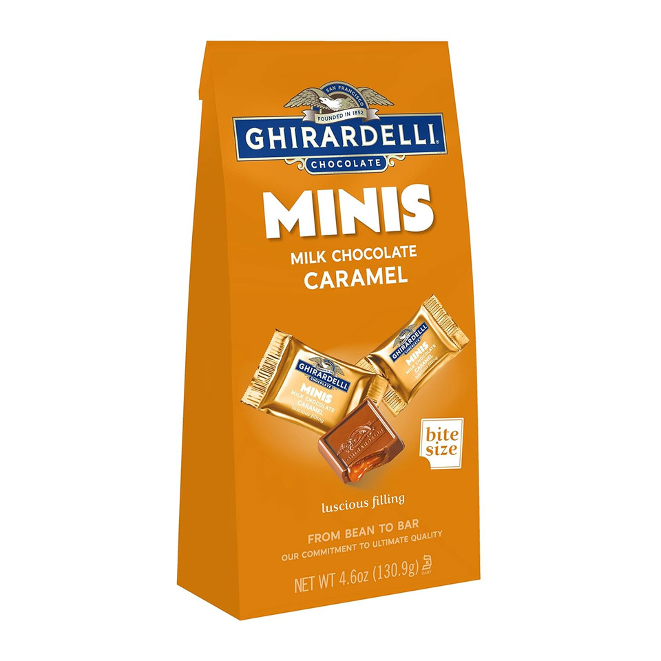 Ghirardelli Minis Milk Chocolate Caramel, 4.6 Oz Bag