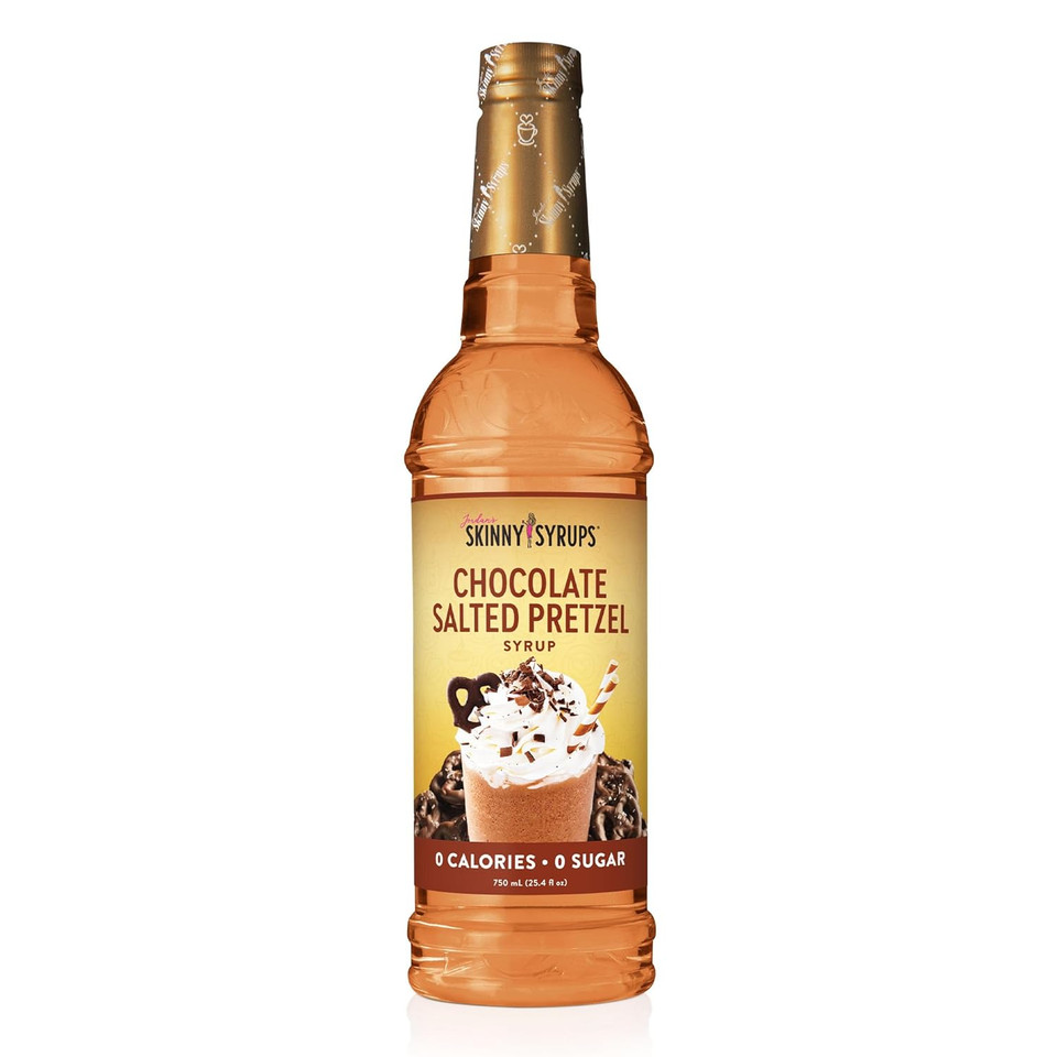 Jordan'S Skinny Syrups Sugar Free Coffee Syrup, Chocolate Covered Pretzel Syrup Flavor, Zero Calorie Flavoring For Latte, Protein Shake, Cocktail & More, Gluten Free, Keto Friendly, 25.4 Fl Oz, 1 Pack Jordan'S Skinny Syrups Sugar Free Coffee Syrup, Chocolate Covered Pretzel Syrup Flavor, Zero Calorie Flavoring For Latte, Protein Shake, Cocktail & More, Gluten Free, Keto Friendly, 25.4 Fl Oz, 1 Pack