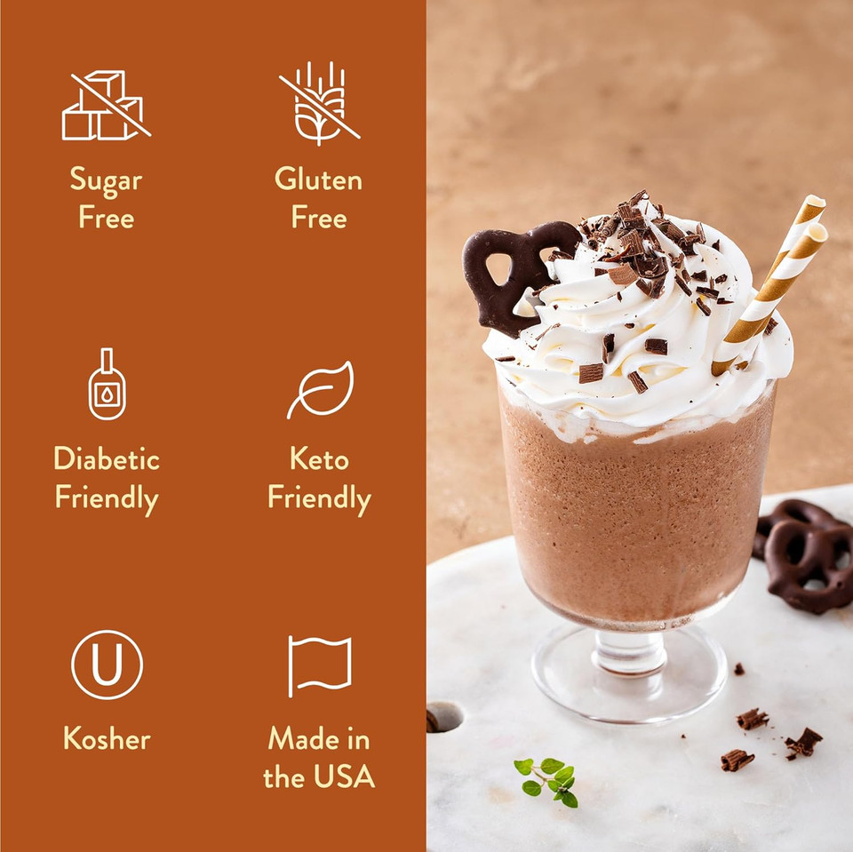 Jordan'S Skinny Syrups Sugar Free Coffee Syrup, Chocolate Covered Pretzel Syrup Flavor, Zero Calorie Flavoring For Latte, Protein Shake, Cocktail & More, Gluten Free, Keto Friendly, 25.4 Fl Oz, 1 Pack Jordan'S Skinny Syrups Sugar Free Coffee Syrup, Chocolate Covered Pretzel Syrup Flavor, Zero Calorie Flavoring For Latte, Protein Shake, Cocktail & More, Gluten Free, Keto Friendly, 25.4 Fl Oz, 1 Pack