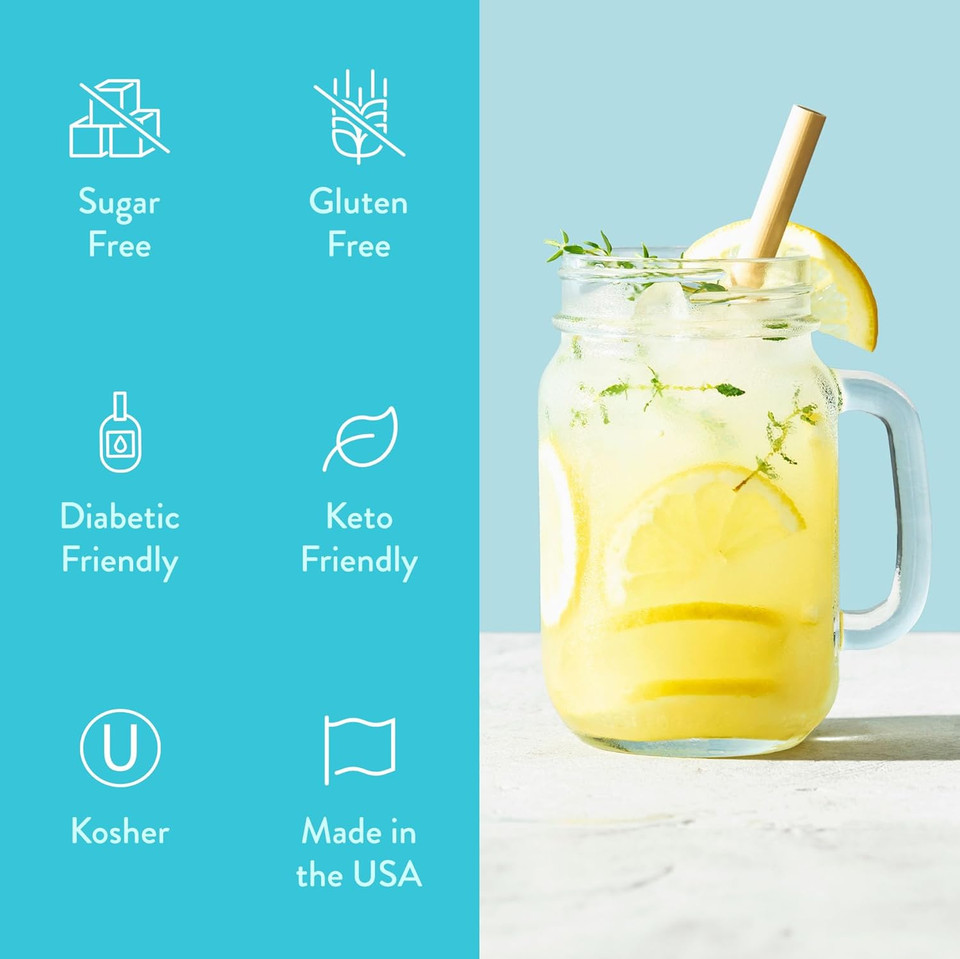 Jordan'S Skinny Mixes Sugar Free Syrup, Lemonade Flavor, Fruit Flavored Water Enhancer, Drink Mix For Ice Tea, Lemonade & More, Low Calorie Flavoring, Keto Friendly, 25.4 Fl Oz, 1 Pack