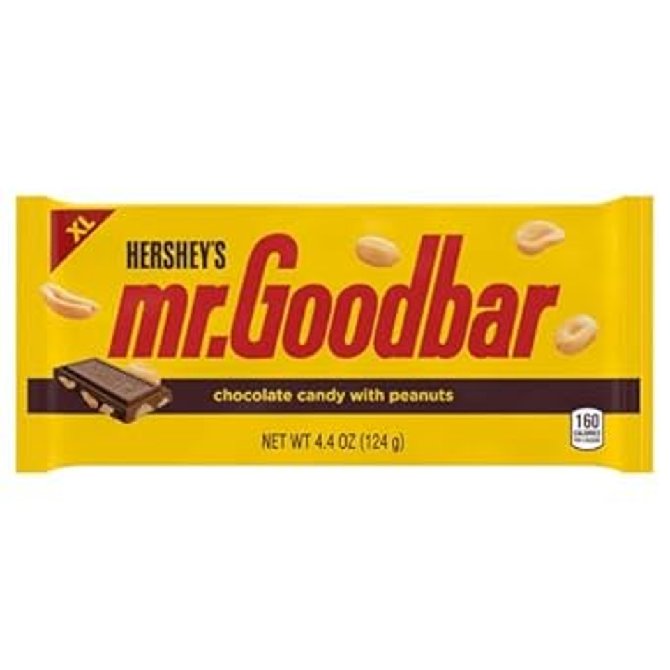 Mr. Goodbar Chocolate Candy Bar With Peanuts, 4.4 Oz, Pack Of 12