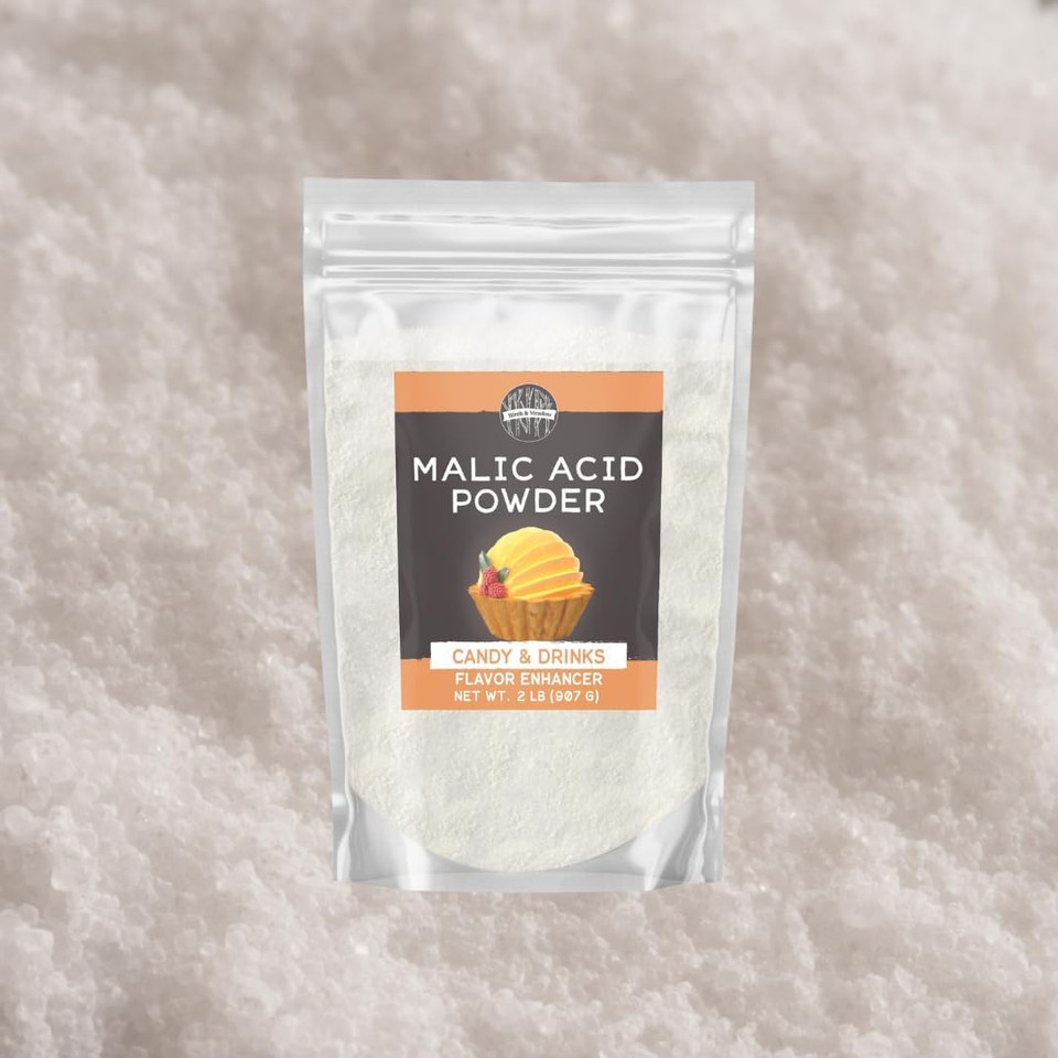 Birch & Meadow Malic Acid Powder, 2 Lb, Flavor Enhancer, Sour Candies