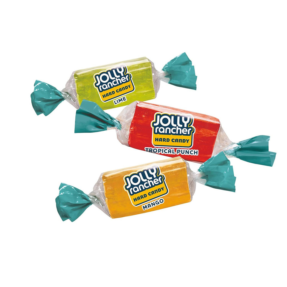 Jolly Rancher Assorted Tropical Fruit Flavored Hard Candy Resealable Bag, 13 Oz
