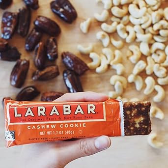 Larabar Cashew Cookie, Gluten Free Vegan Fruit & Nut Bar, 1.7 Oz Bars, 8 Ct