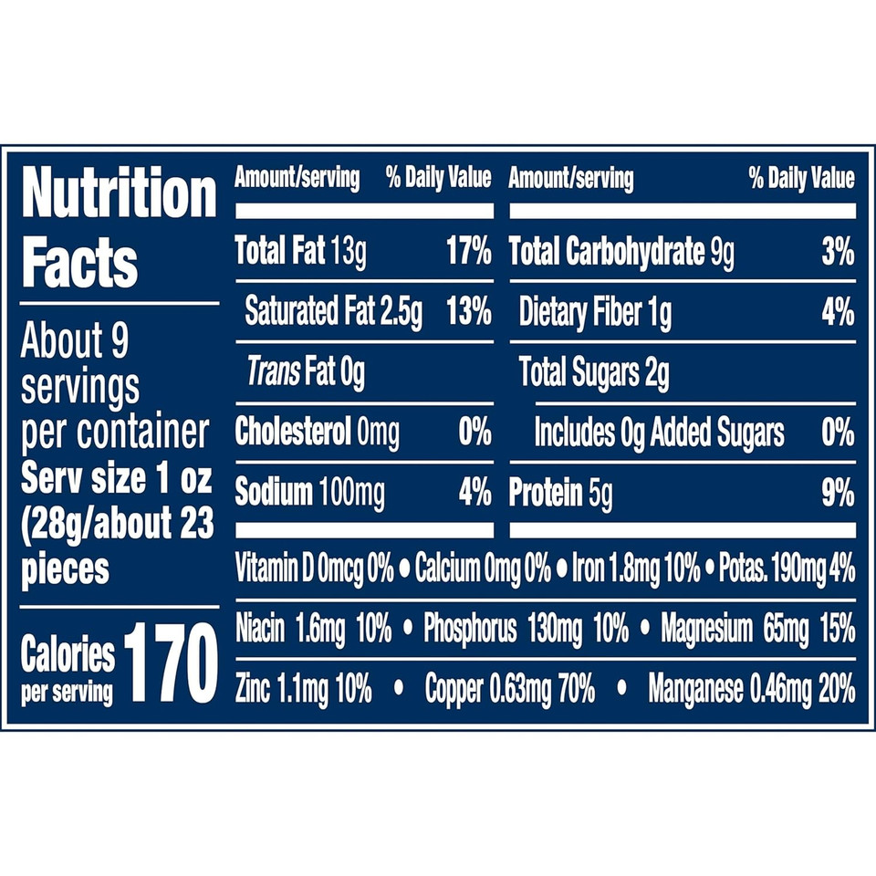 Planters Deluxe Whole Cashews, 8.5 Oz Canister