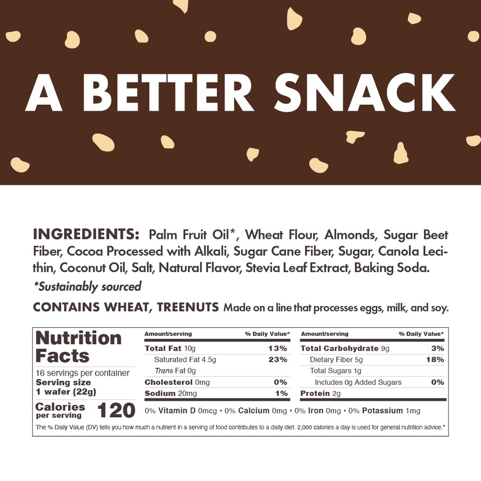 Rip Van Am Yum Dark Chocolate Almond - Keto Healthy Snacks - Non-Gmo - Low Carb & Low Sugar (1G) - Low Calorie - 16 Count Rip Van Am Yum Dark Chocolate Almond - Keto Healthy Snacks - Non-Gmo - Low Carb & Low Sugar (1G) - Low Calorie - 16 Count