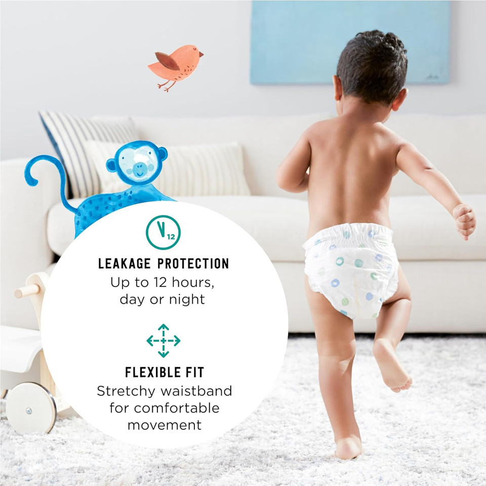 Amazon Brand - Mama Bear Gentle Touch Diapers, Hypoallergenic, Size 5, 33 Count, White
