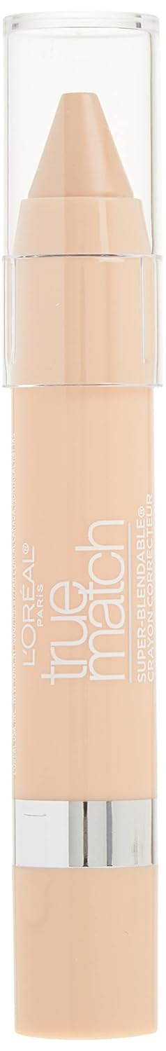 L'Oreal Paris True Match Super Blendable Crayon Concealer, Fair/Light Neutral, 0.1 Oz