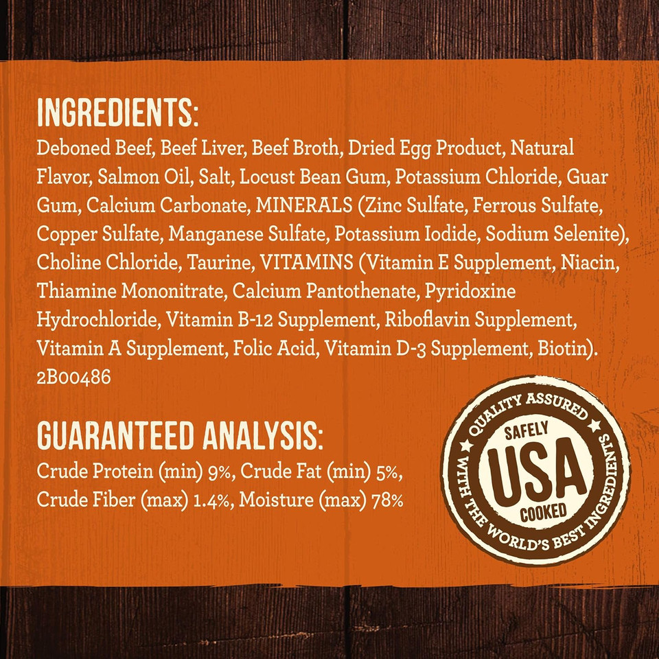 Merrick Grain Free Premium And Natural Canned Dog Food, Soft And Healthy Wet Recipe, Real Texas Beef Dinner - (Pack Of 12) 12.7 Oz. Cans