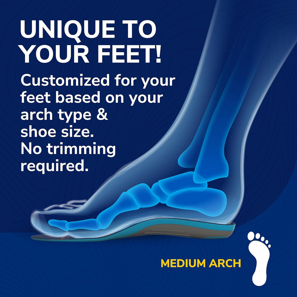 Dr. Scholl'S Custom Fit Comfort Insoles, Standard Arch Support Shoe Inserts For Women Size 10.5-11 | Men 9.5-10, Full Length Insoles Men Women, All Day Comfort And Plantar Fasciitis Relief Cf660 Dr. Scholl'S Custom Fit Comfort Insoles, Standard Arch Support Shoe Inserts For Women Size 10.5-11 | Men 9.5-10, Full Length Insoles Men Women, All Day Comfort And Plantar Fasciitis Relief Cf660