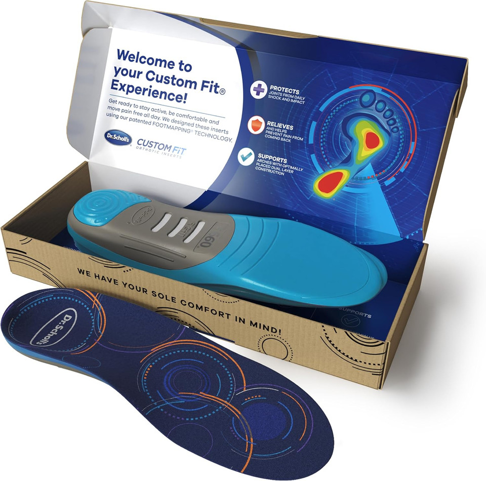 Dr. Scholl'S Custom Fit Comfort Insoles, Standard Arch Support Shoe Inserts For Women Size 10.5-11 | Men 9.5-10, Full Length Insoles Men Women, All Day Comfort And Plantar Fasciitis Relief Cf660 Dr. Scholl'S Custom Fit Comfort Insoles, Standard Arch Support Shoe Inserts For Women Size 10.5-11 | Men 9.5-10, Full Length Insoles Men Women, All Day Comfort And Plantar Fasciitis Relief Cf660