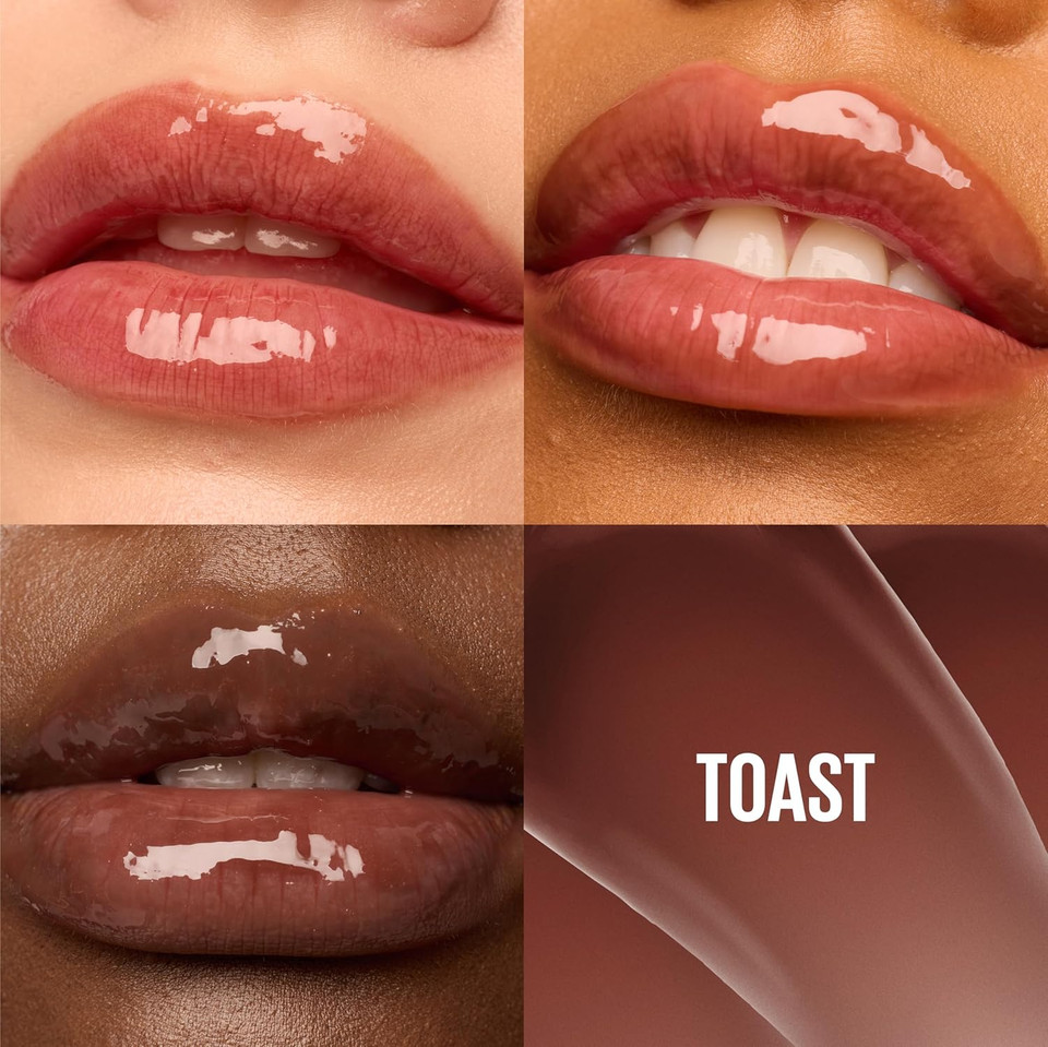 Maybelline Lifter Gloss, Hydrating Lip Gloss With Hyaluronic Acid, High Shine For Plumper Looking Lips, Topaz, Terracotta Neutral, 0.18 Ounce