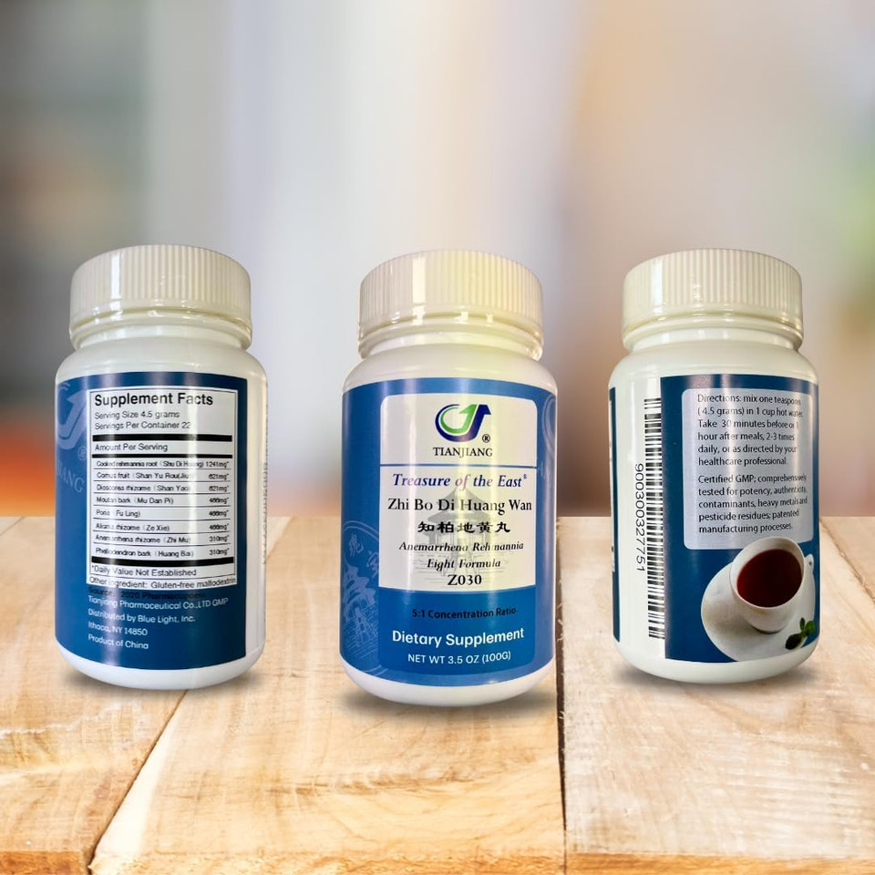 Anemarrhen Rehmannia Eight Formula - Zhi Bo Di Huang Wan (5:1 Concentrated Herbal Extract Granules, 100G)