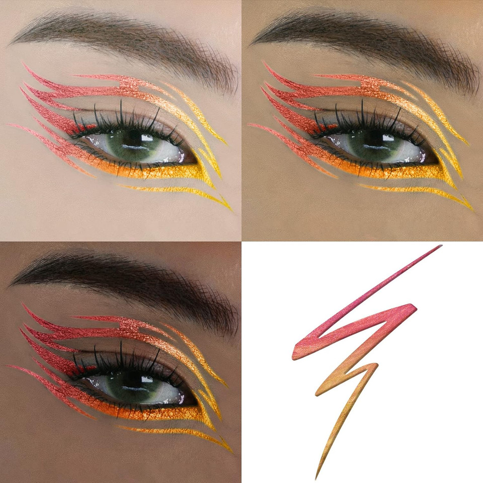 Focallure Chameleon Liquid Eyeliner,Intense Color Shifting Eyeliner Pen,Metallic Multi-Reflective Finish,Waterproof,Smudge-Proof,Ultra-Fine Tip,Phoenix City05 Phoenix City