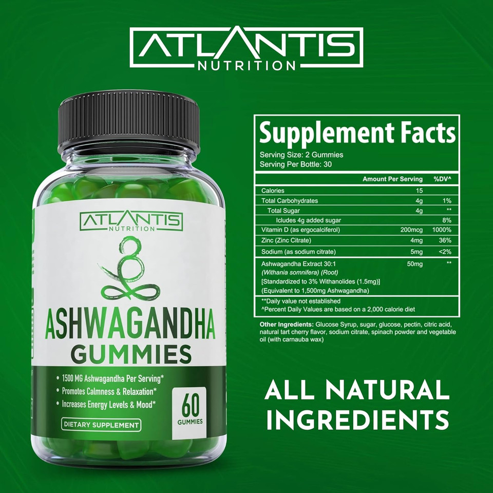 Ashwagandha & Magnesium Gummies For Improved Sleep & Strengthened Body Functions. Ashwagandha Boosts Mood & Energy - Magnesium Helps Recover Muscles & Relieves Cramps - Vegan