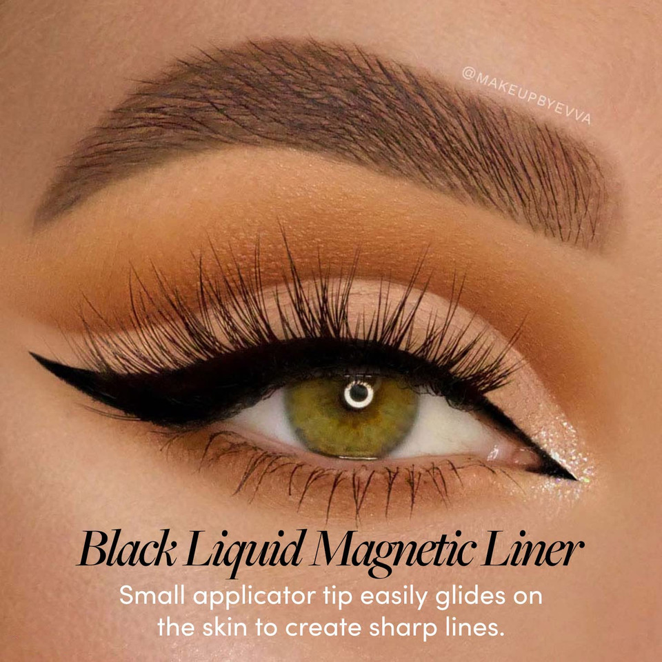 Glamnetic Magnetic Eyeliner - Black | Waterproof Liquid, All-Day Hold For Magnetic Eyelashes, Sweatproof, Paraben-Free - 7.5Ml0.25 Fl Oz (Pack Of 1)