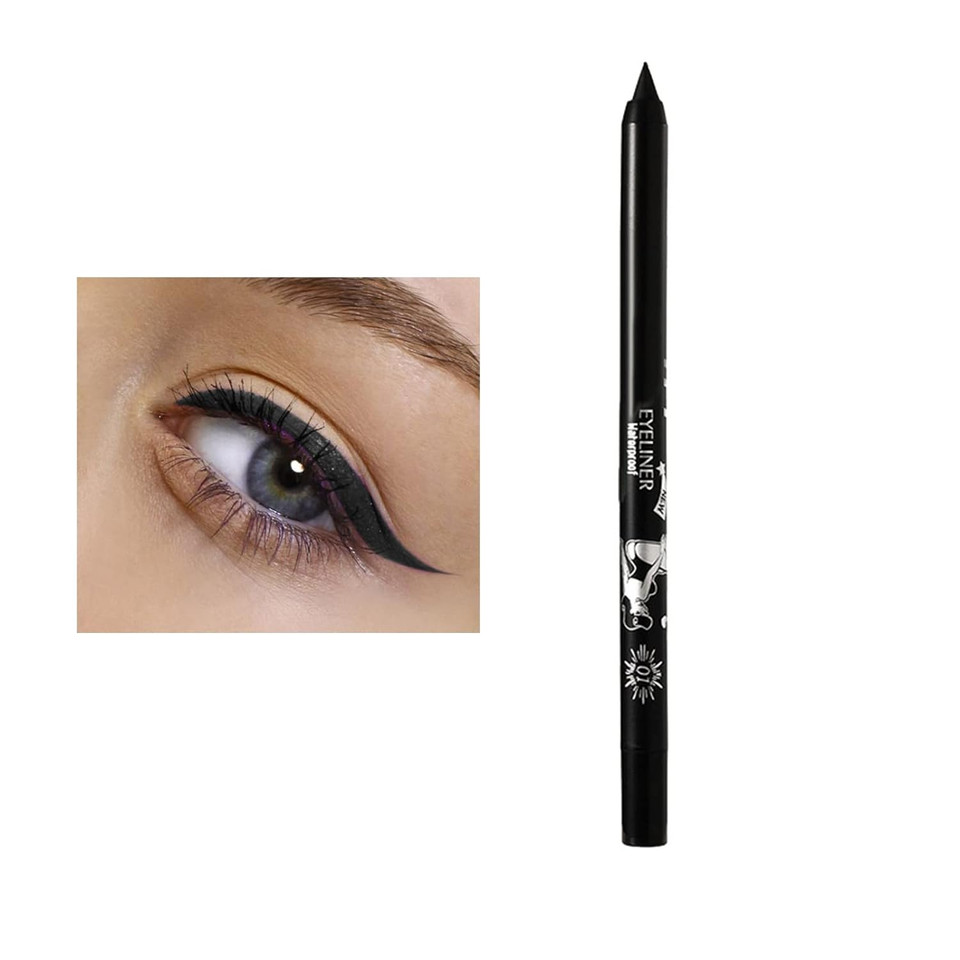 Hmdabd Well People Eyeliner Pencil 10 Rainbow Colors Eyeliner Glue Pen 2 In 1 Lip Liner Long Lasting Waterproof Eyeliner Eye Highlighter Stickblack