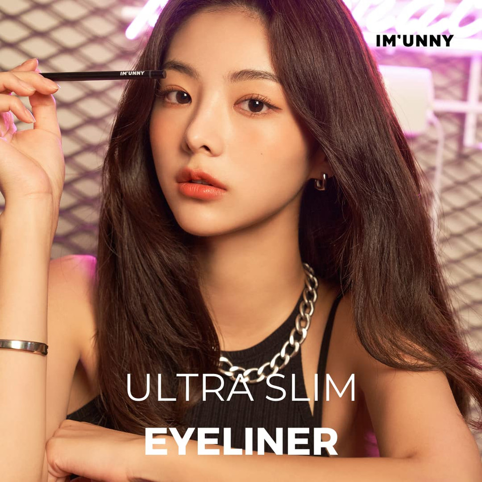 Im Unny Ultra Slim Eyeliner Pencil (S01.Kill Black), 1.5Mm Tip For Defined Liner, Waterproof, Oil Absorption, Superstay Korean Makeup Eye Liner Pencils01.Kill Black