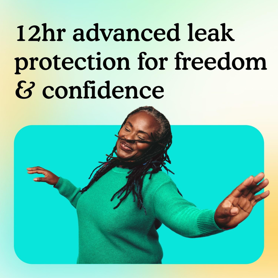 Because Premium Incontinence Boosters - Add Extra Absorbency To Adult Diapers - Super Absorbent, Soft, Contoured Fit - Unisex, 72 Packs, (8 Boxes In 1 Pallet)