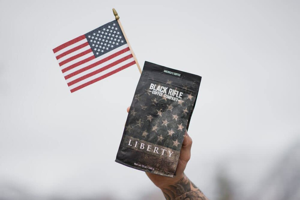 Black Rifle Coffee Company Liberty Roast, Medium Roast Ground Coffee, 12 Oz Bag