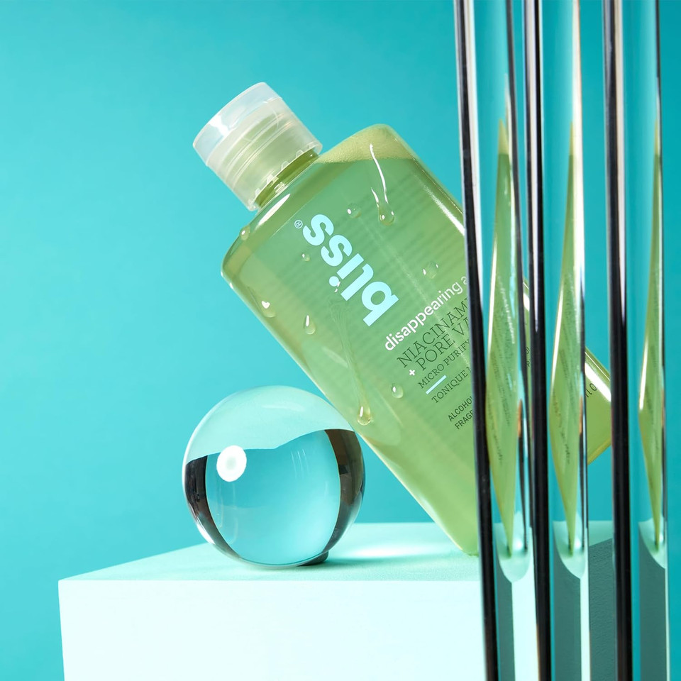 Bliss Disappearing Act Niacinamide Toner +Micro Magic | Skin-Renewing Microdermabrasion Scrub