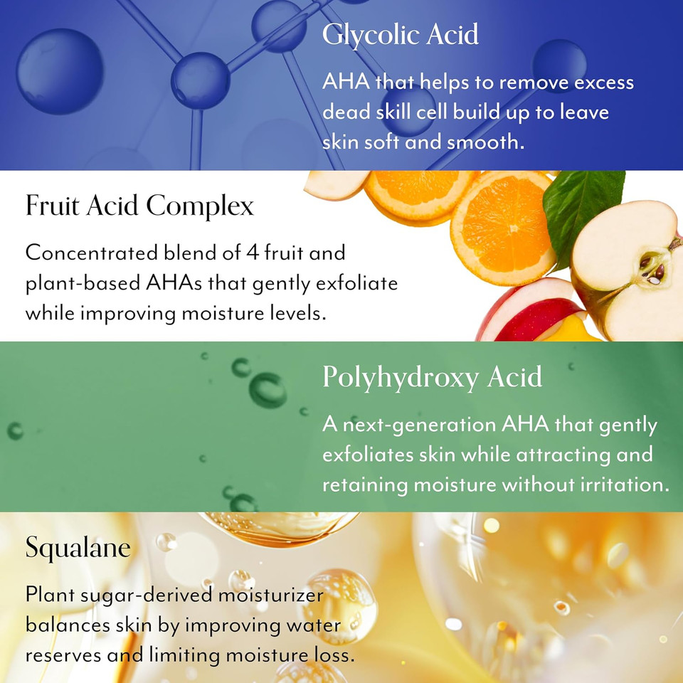 Bliss Renew & Smooth Night Face Serum- Aha Glycolic + Polyhydroxy Acid +Bliss Rest Assured  Eye Cream With Vitamin C & Caffeine