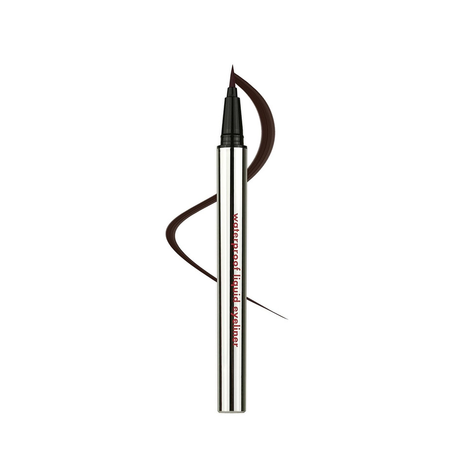Kara Beauty Waterproof Liquid Eyeliner Brown - 24 Hour Wear Waterproof Liquid Eyeliner Pen With Brush Tip Applicator, Smudge Proof In Brown