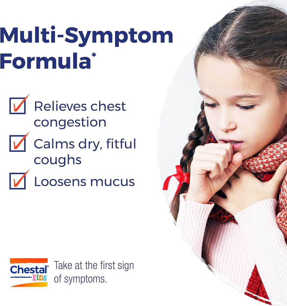 Boiron Chestal Kids Pellets For Cough And Mucus Relief, Nasal Or Chest Congestion, And Sore Throat Relief - 2 Count (160 Pellets)