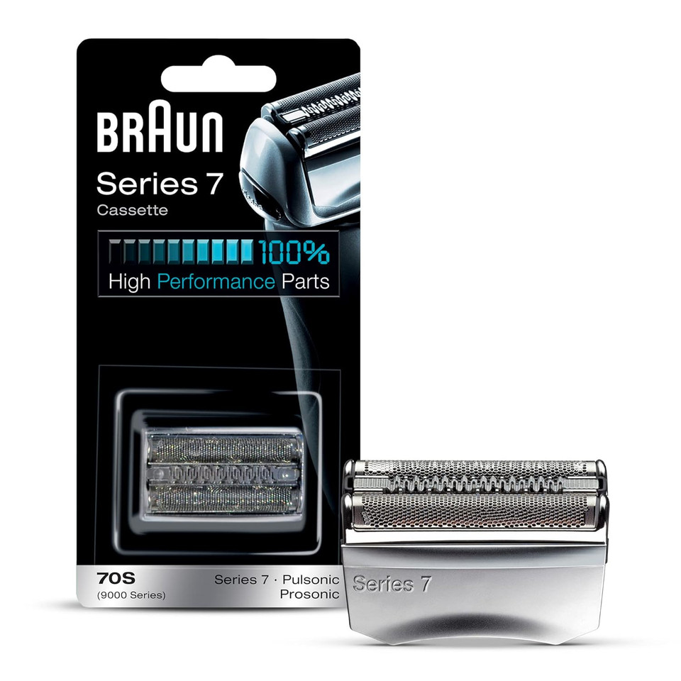 Braun Series 7 70S Electric Shaver Head Replacement Cassette & Braun Clean & Renew Refill Cartridges