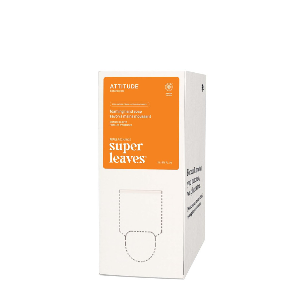 Bundle Of Attitude Liquid Hand Soap, Ewg Verified, Plant And Mineral-Based, Vegan Personal Care Products, Red Vine Leaves, 16 Fl Oz + Olive Leaves, 16 Fl Oz